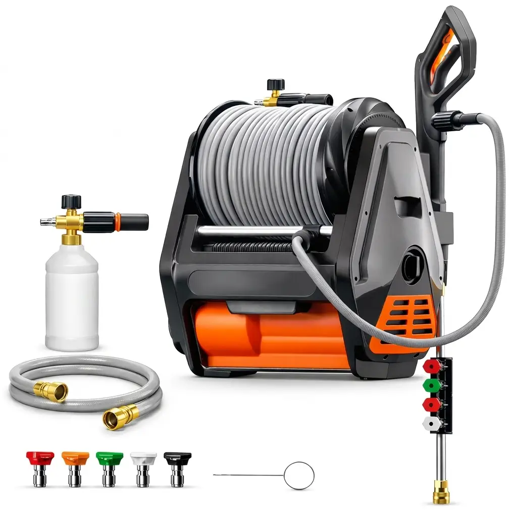 Kit Lavadora de Alta Pressão 30m + Espumador HydroForce Max